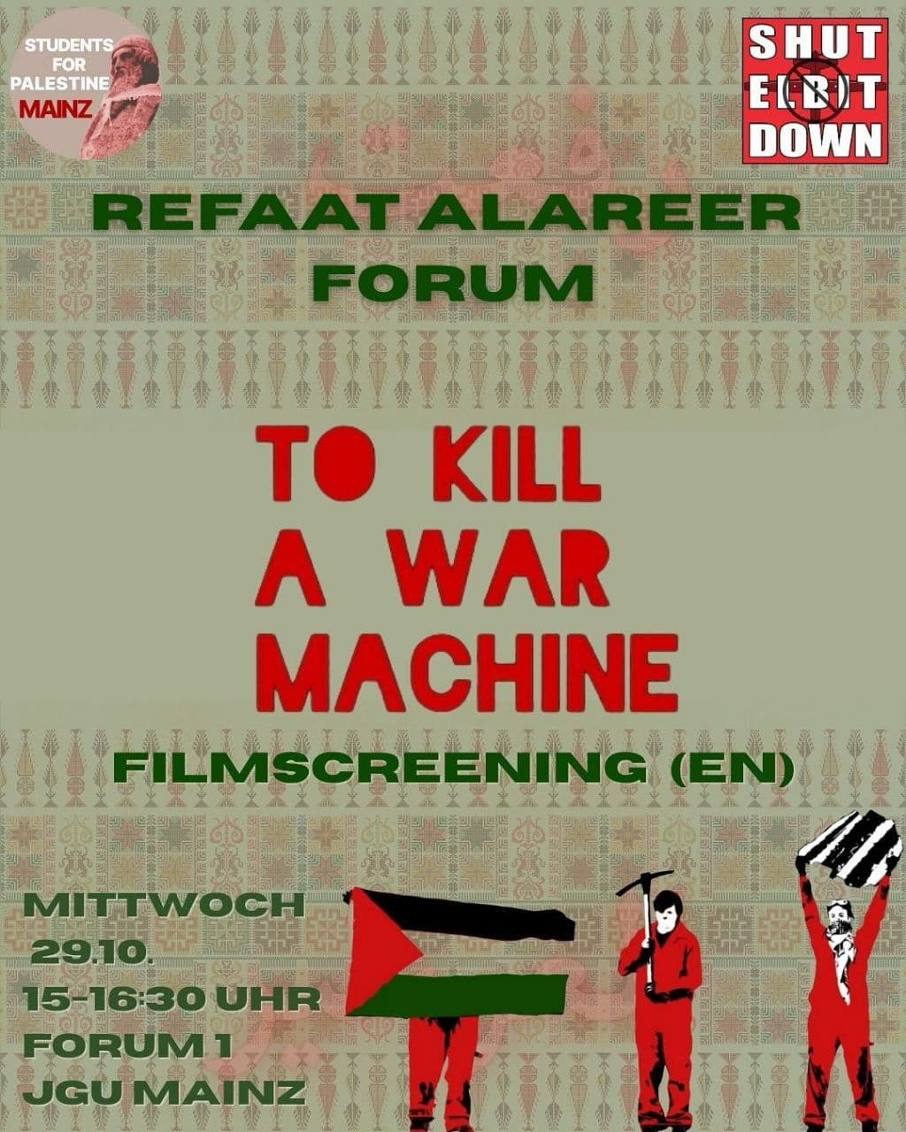 REFAAT ALAREER FORUM TO KILL A WAR MACHINE