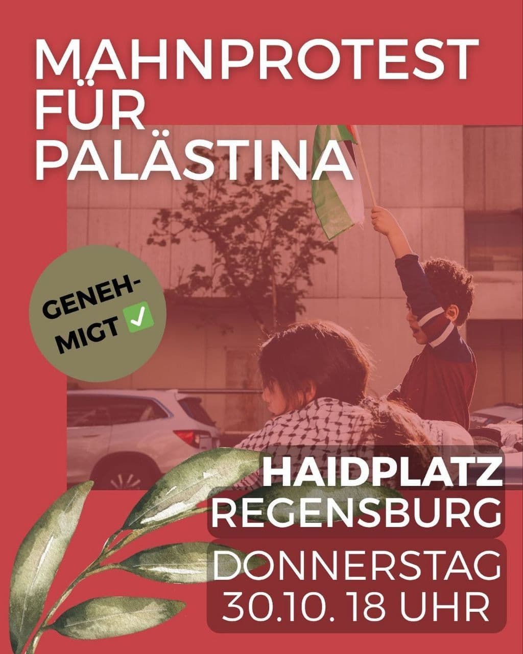 MAHNPROTEST FUR PALÄSTINA
