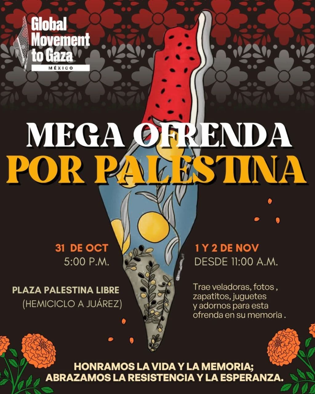 MEGA OFRENDA POR PALESTINA