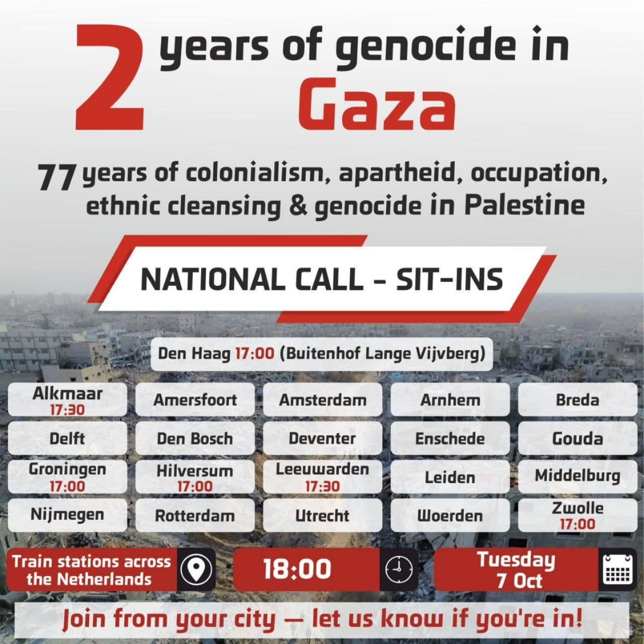 2 years of genocide in Gaza / Leeuwarden