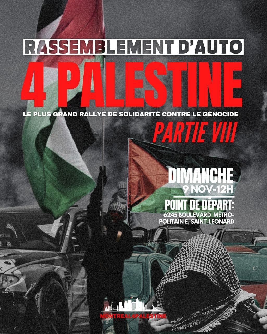 RASSEMBLEMENT D'AUTO 4 PILESTINE