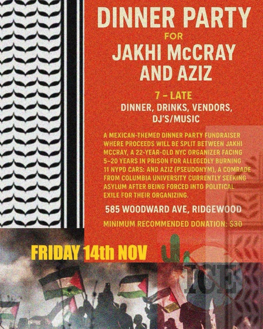 DINNER PARTY FOR JAKHI McCRAY AND AZIZ