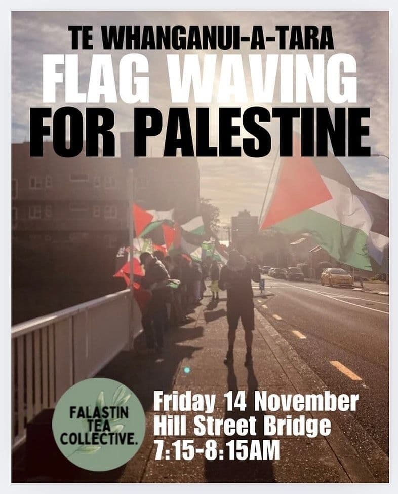 FLAG WAVING FOR PALESTINE