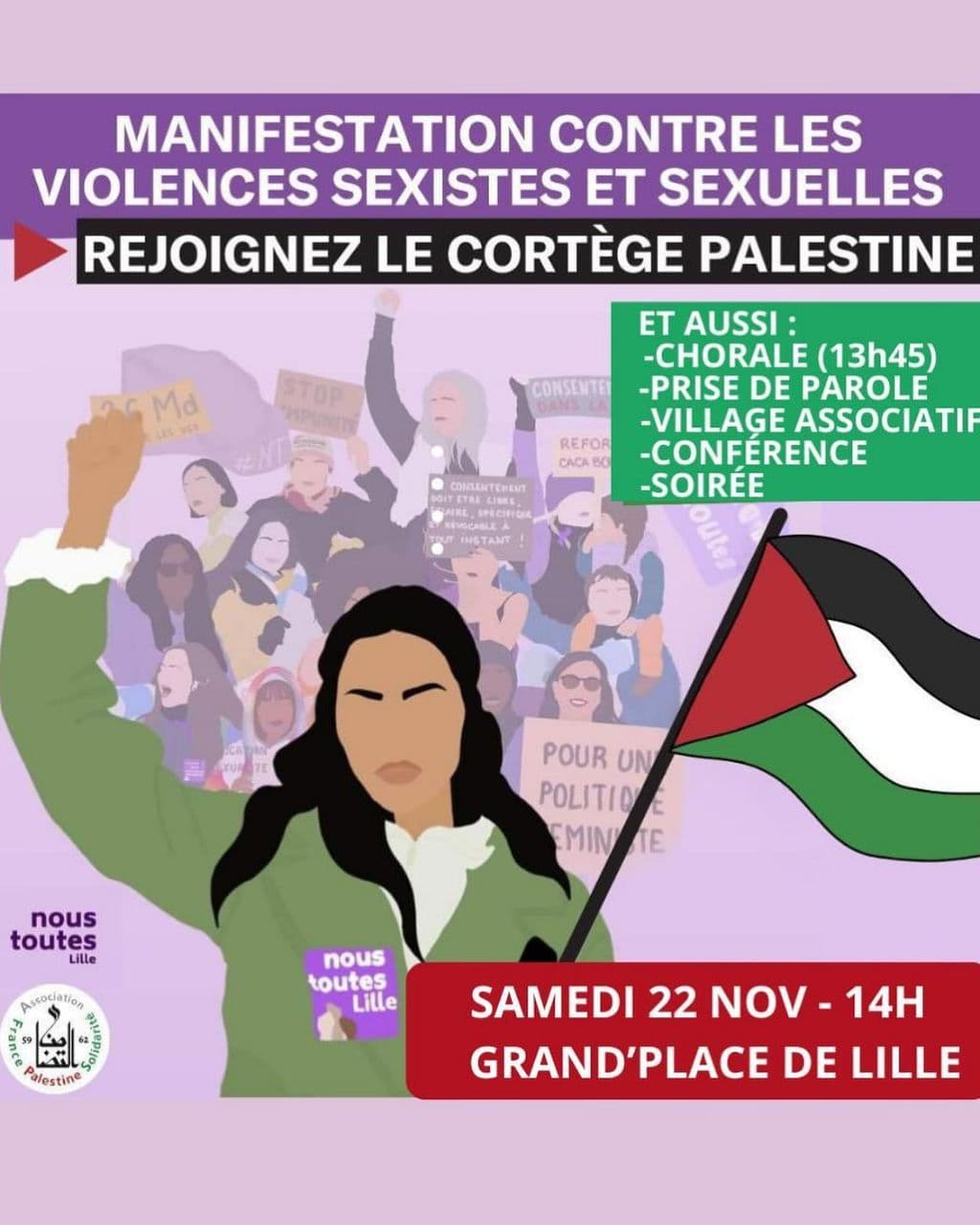 REJOIGNEZ LE CORTÈGE PALESTINE