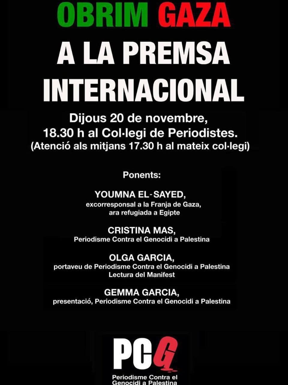 OBRIM GAZA A LA PREMSA INTERNACIONAL