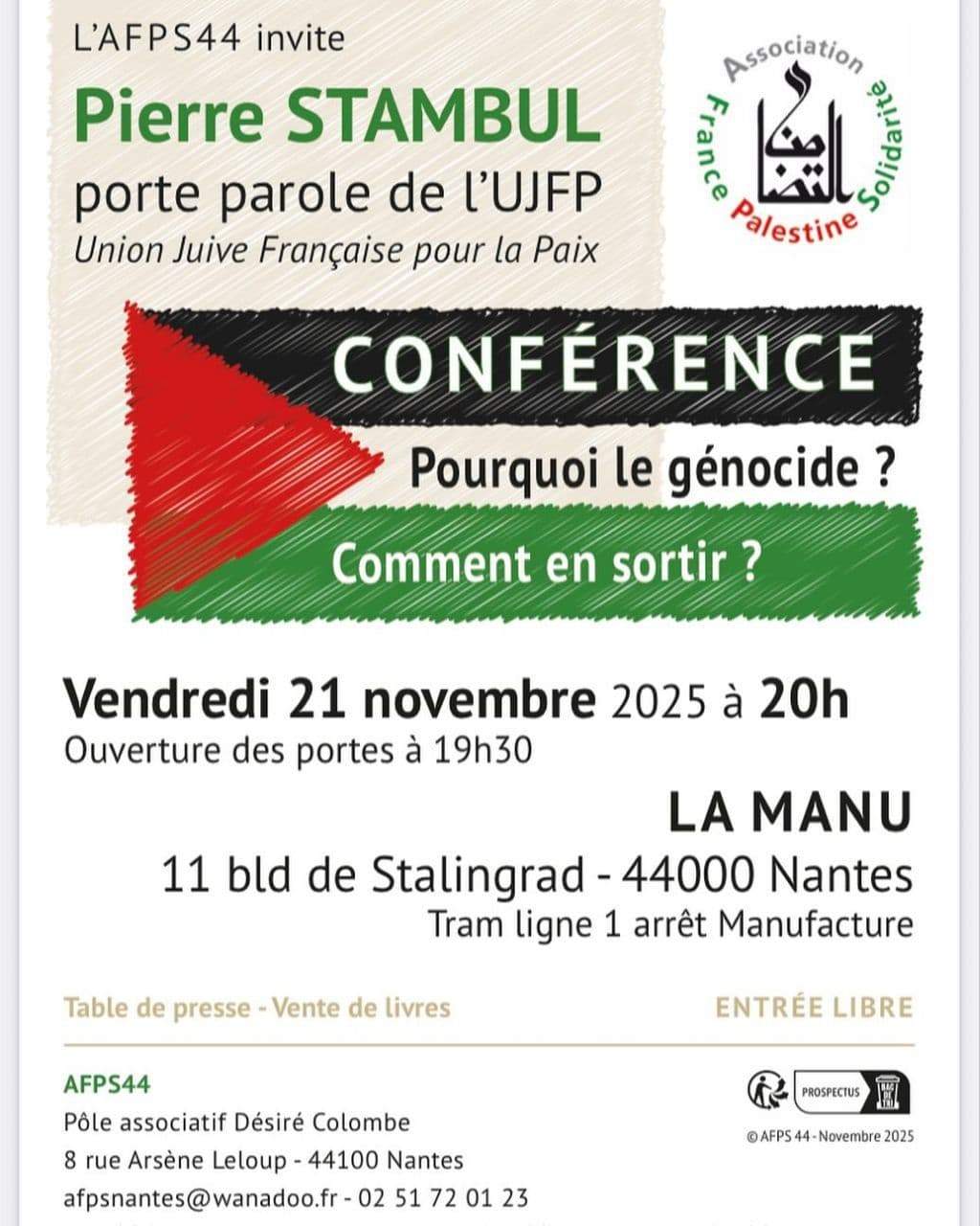 CONFERENCE Pourquoi le génocide ?