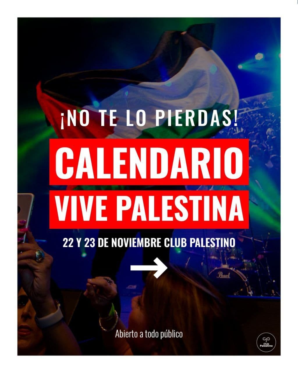 CALENDARIO VIVE PALESTINA