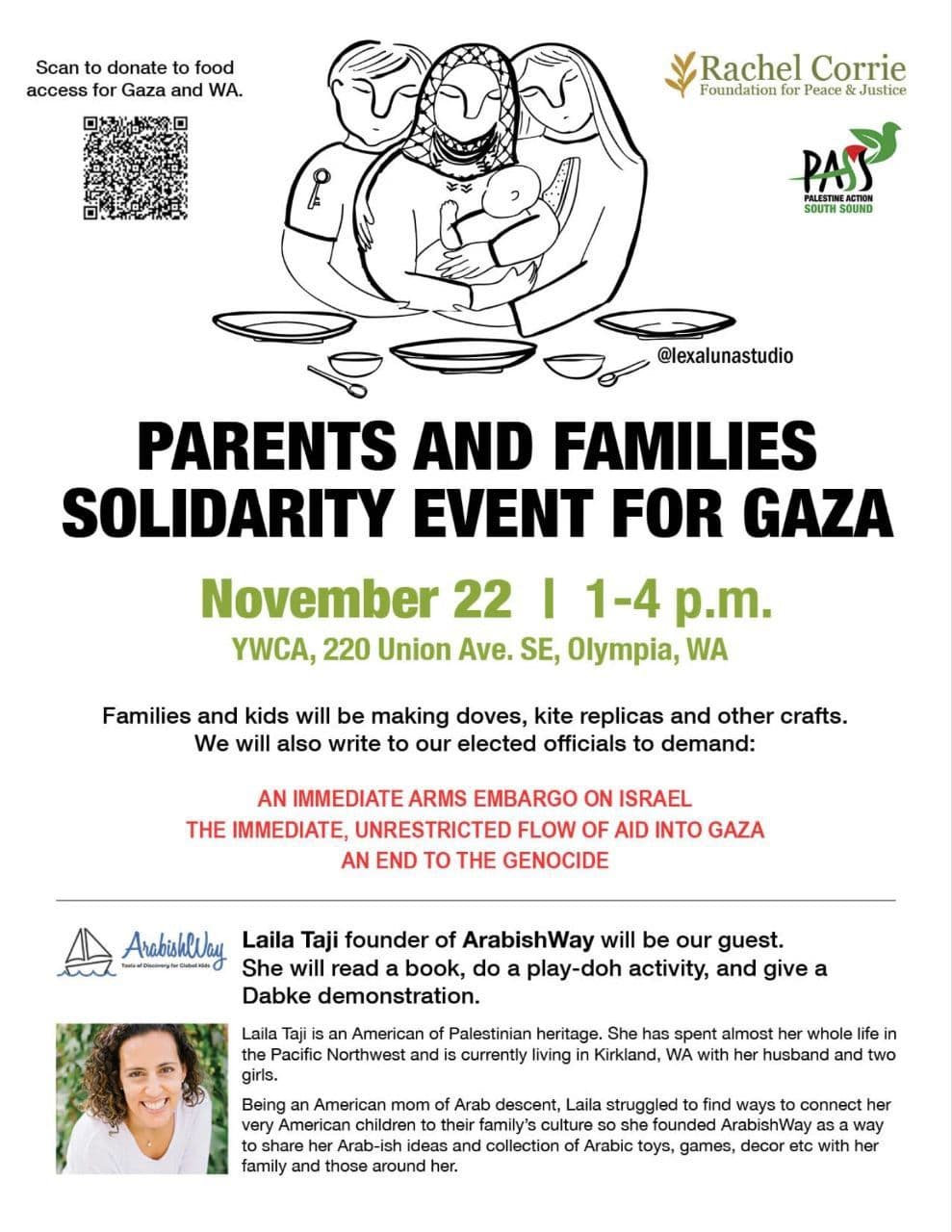 PARENTS AND FAMILIES SOLIDARITY EVENT FOR GAZA