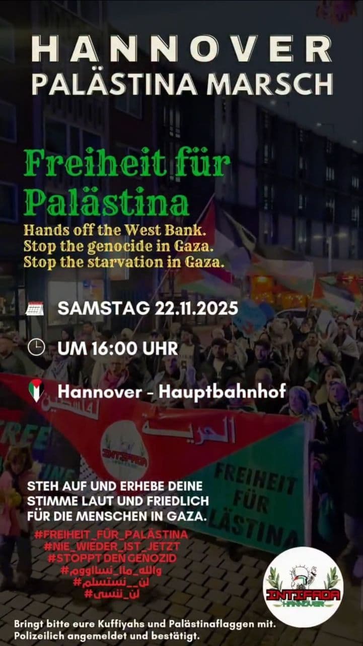 HANNOVER PALASTINA MARSCH