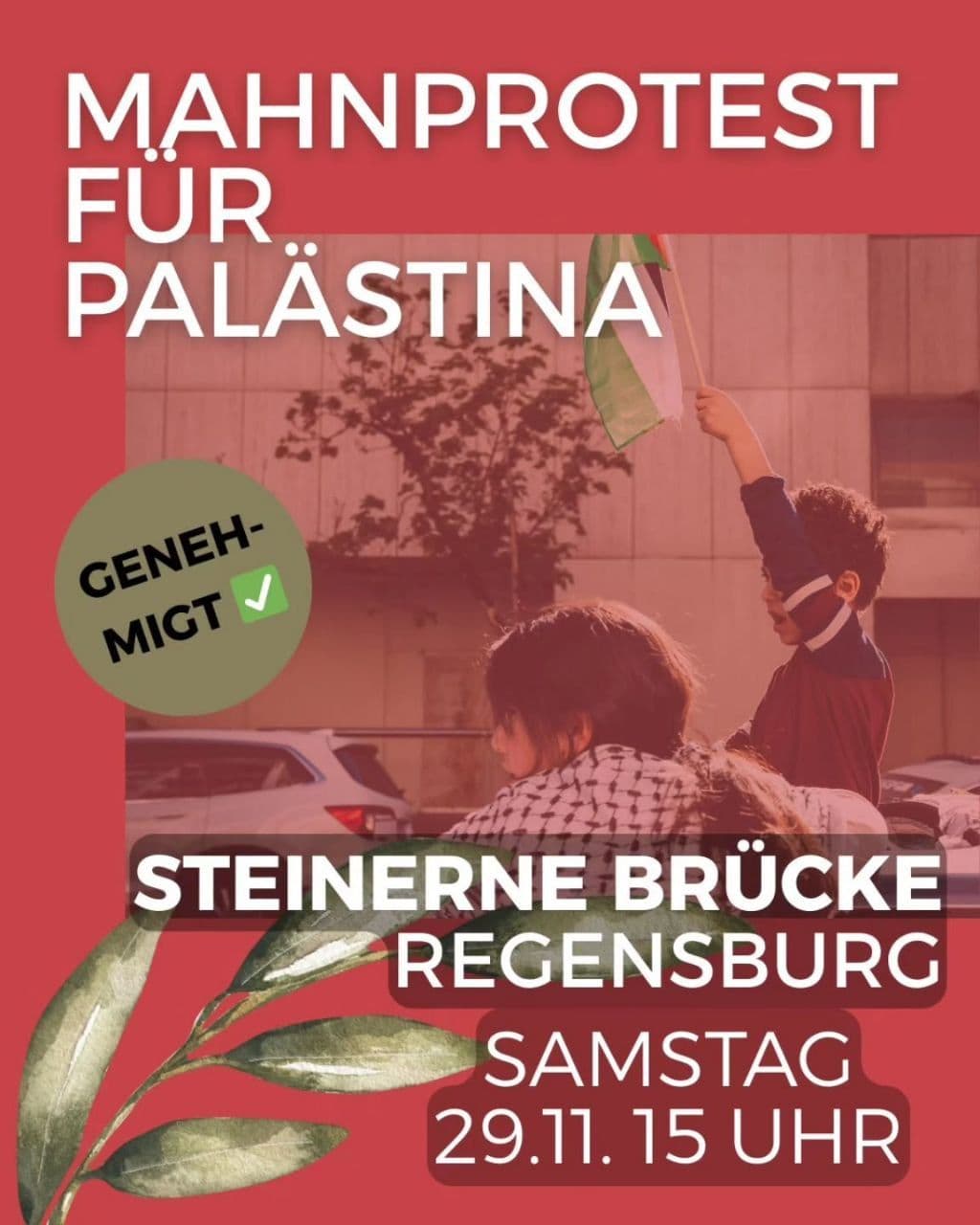 MAHNPROTEST FUR PALÄSTINA