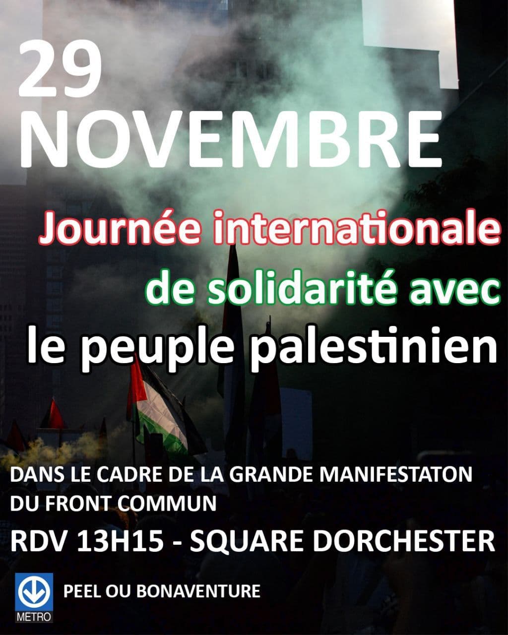 Journée internationale de solidarité avec le peuple palestinien