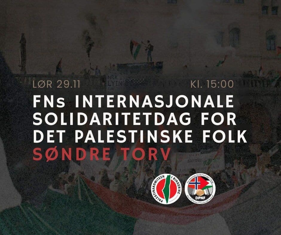 FNS INTERNASJONALE SOLIDARITETDAG FOR DET PALESTINSKE FOLK