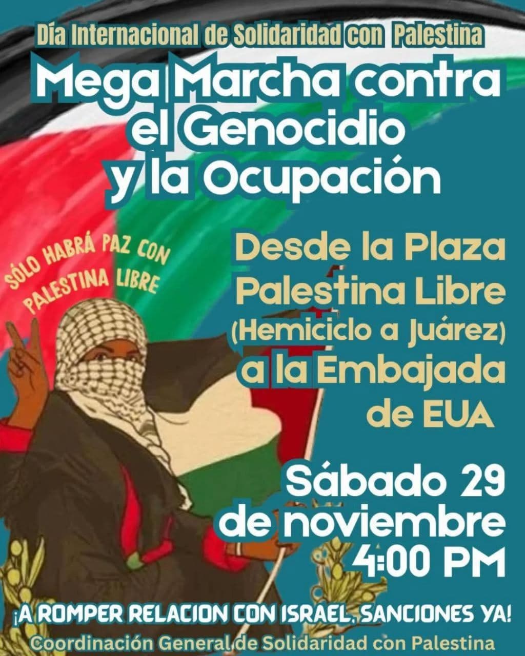 Mega Marcha contra el Genocidio y la Ocupación