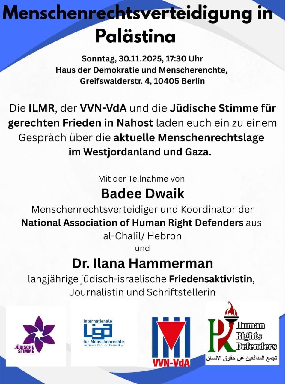 Menschenrechtsverteidigung in Palästina