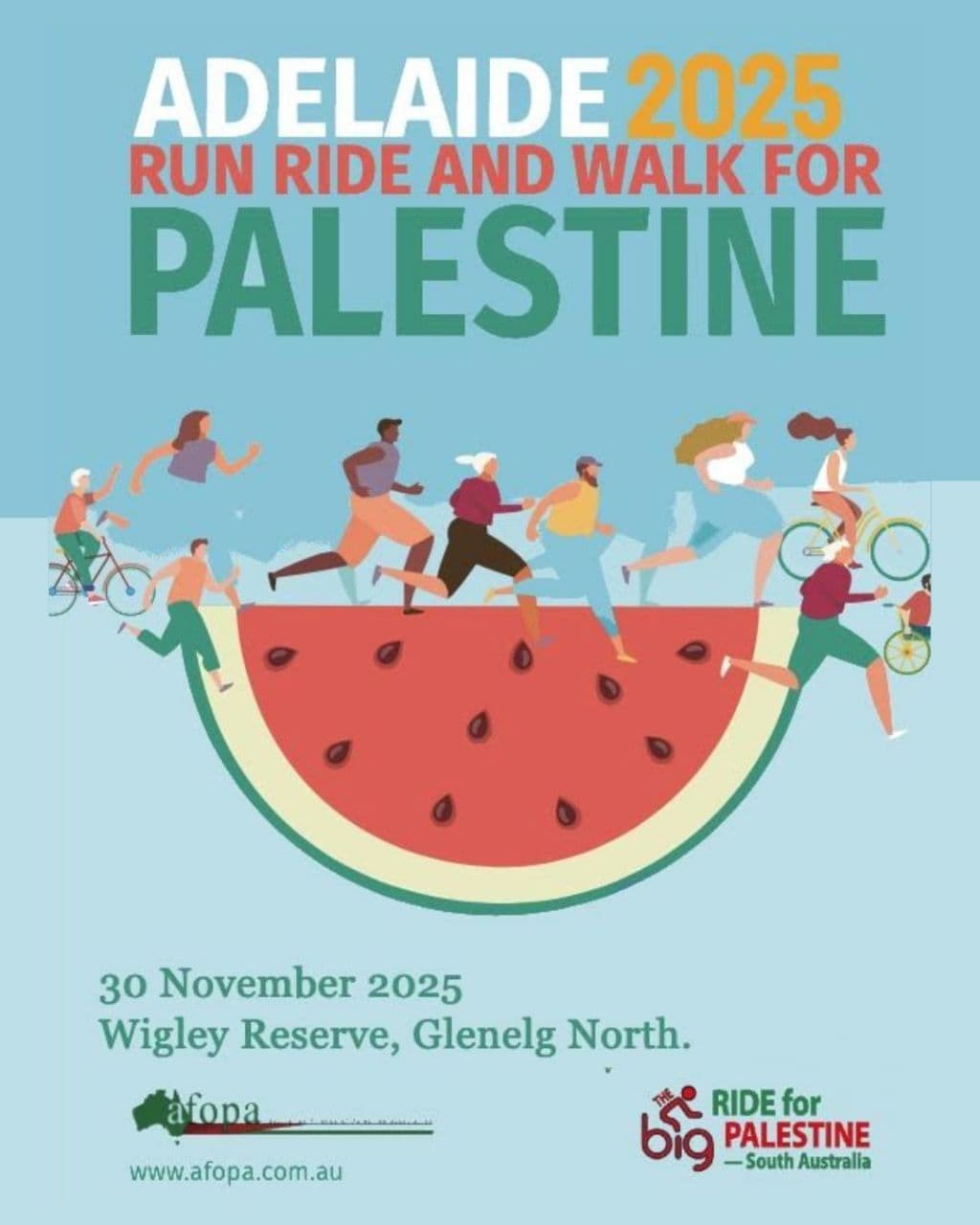 RUN RIDE AND WALK FOR PALESTINE