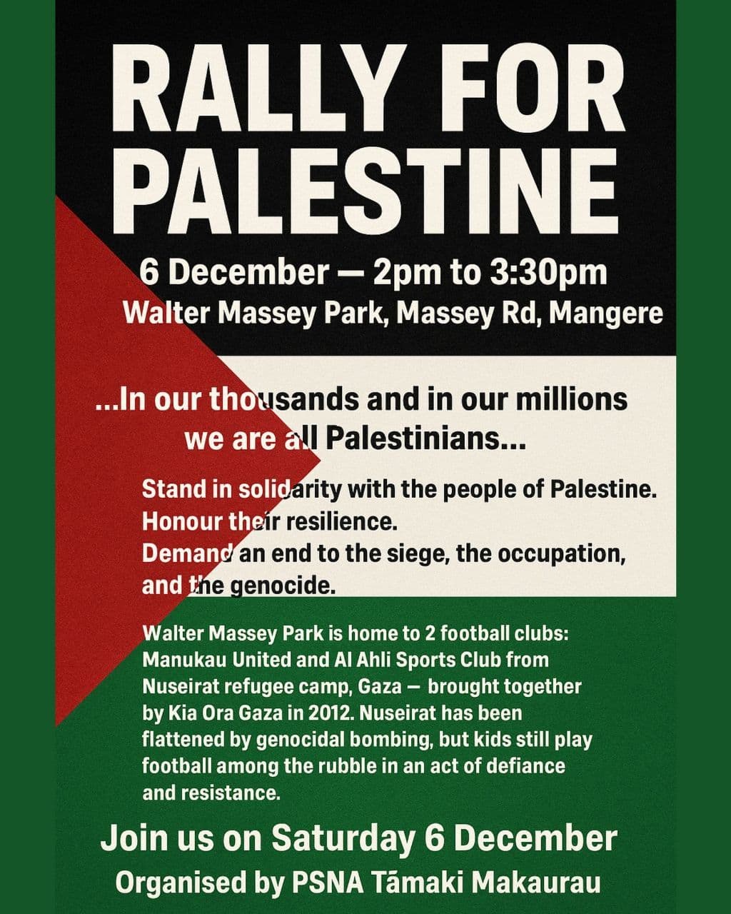 RALLY FOR PALESTINE