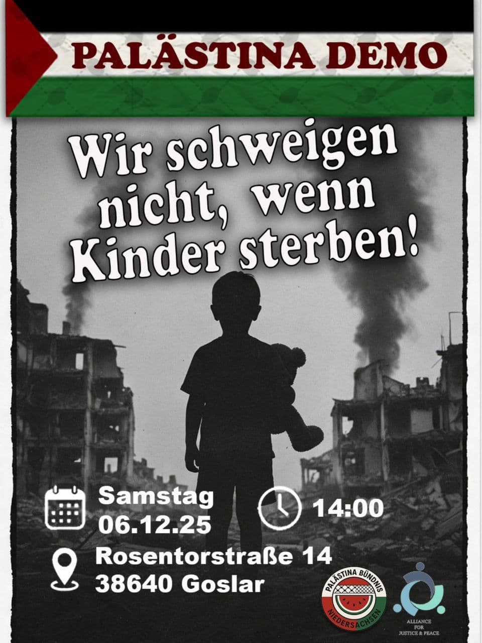 Wir schweigen nicht, wenn Kinder sterben!