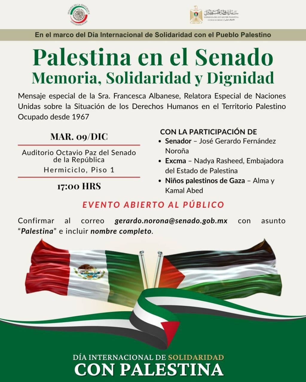 Palestina en el Senado