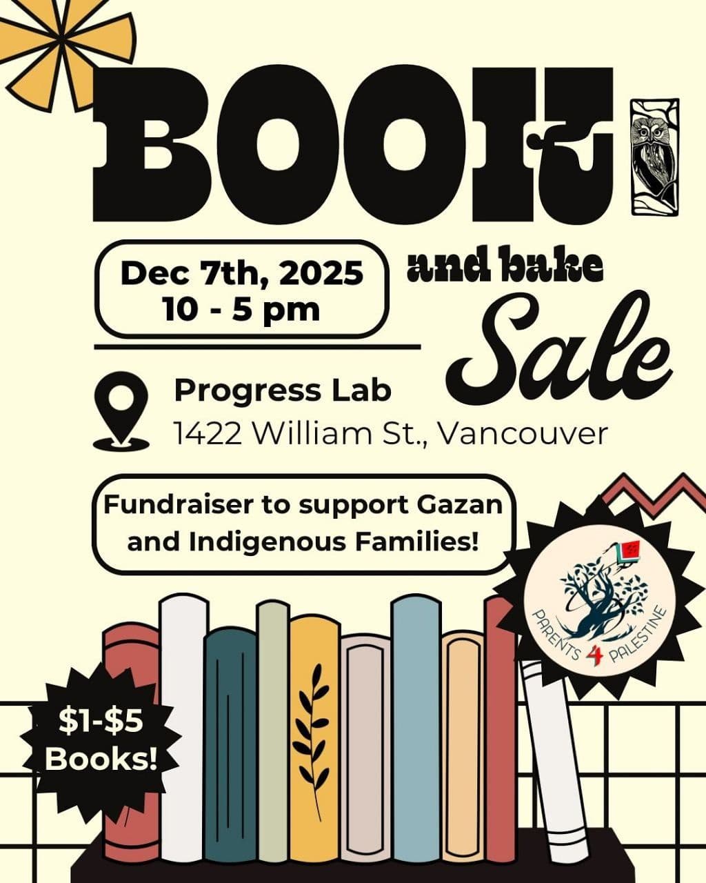 BOOK and bake sale