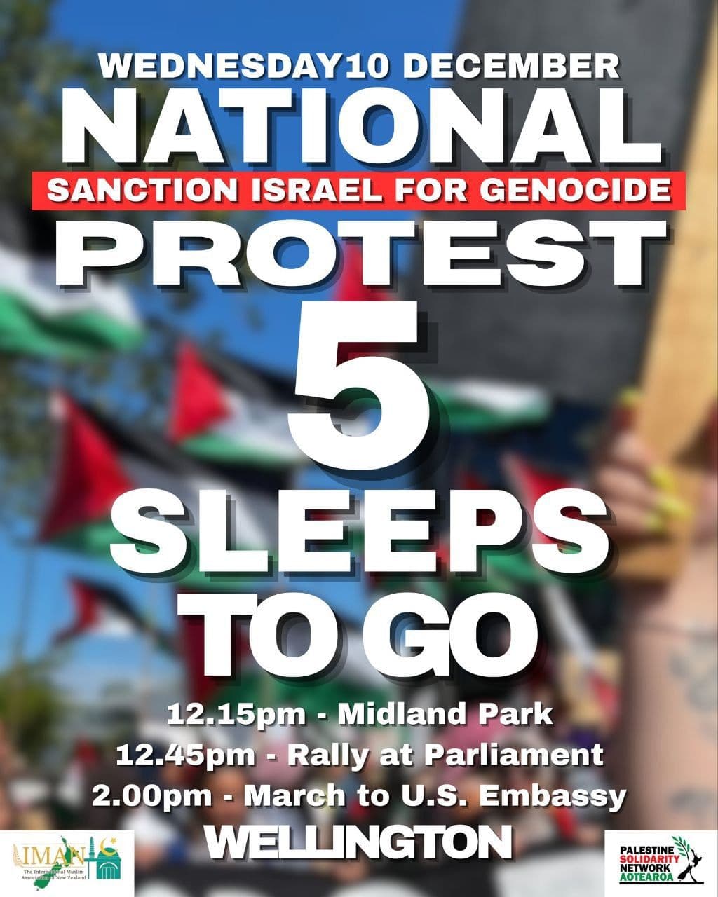 NATIONAL SANCTION ISRAEL FOR GENOCIDE PROTEST