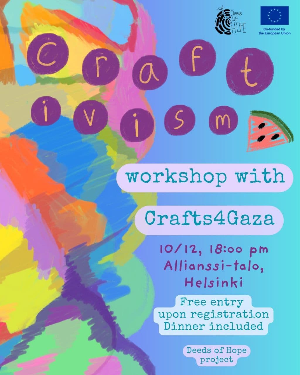 workshop with Crafts 4 Gaza