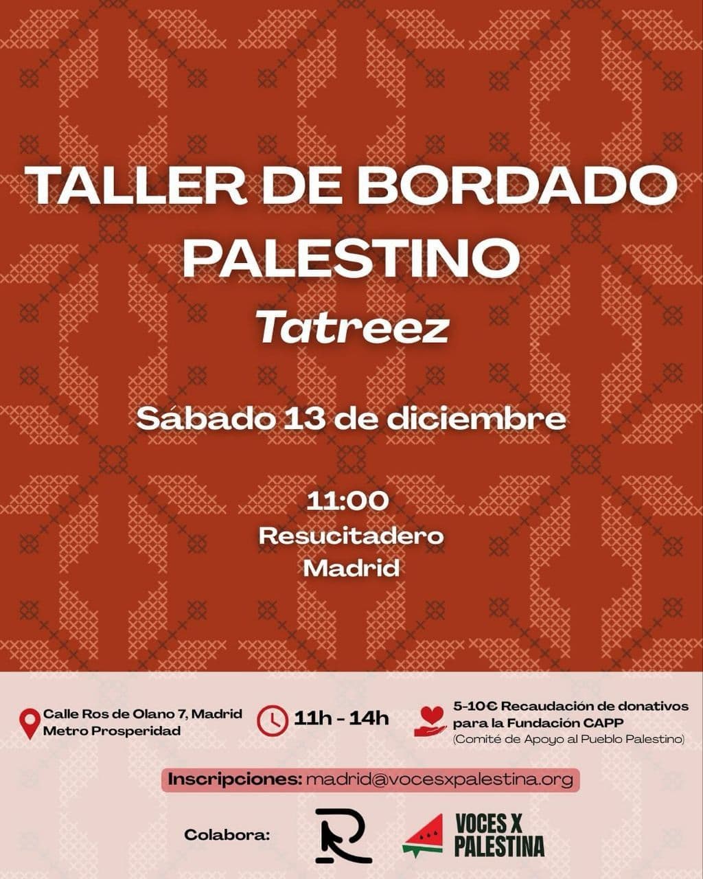 TALLER DE BORDADO PALESTINO