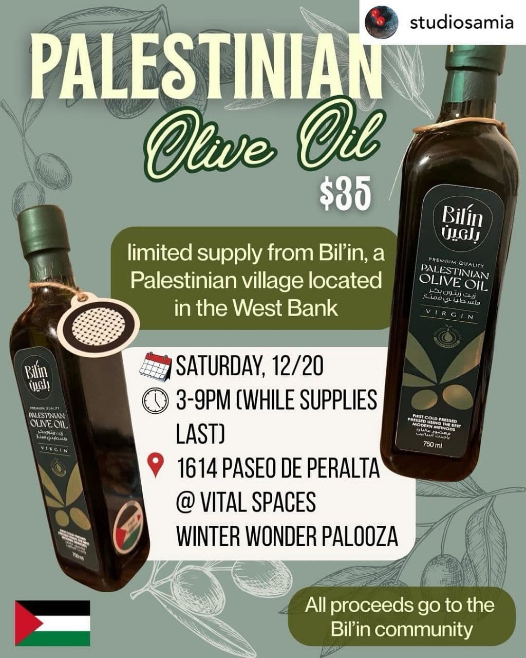 PALESTINIAN olive oil