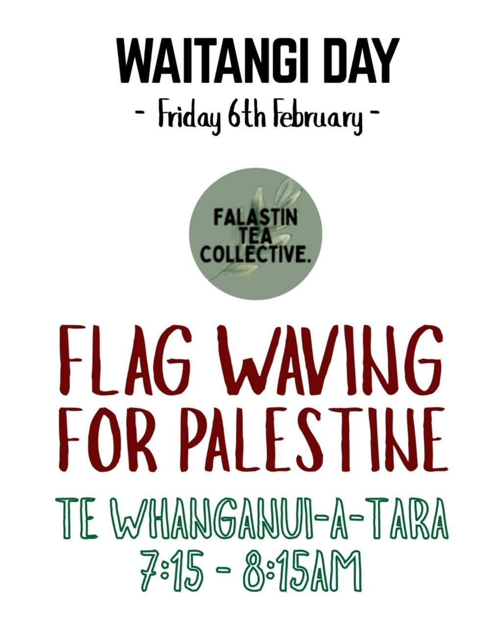 FLAG WAVING FOR PALESTINE
