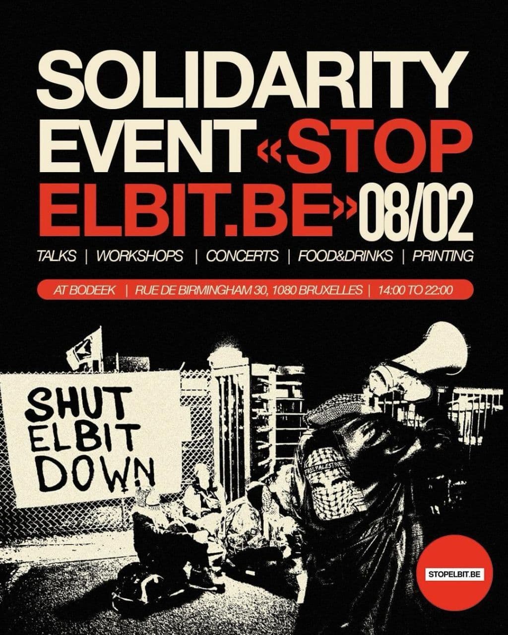 SOLIDARITY EVENT«STOP ELBIT.BE»