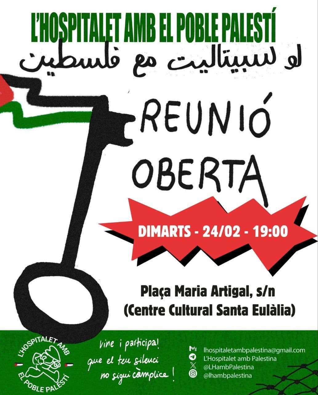 L'HOSPITALET AMB EL POBLE PALESTÍ
