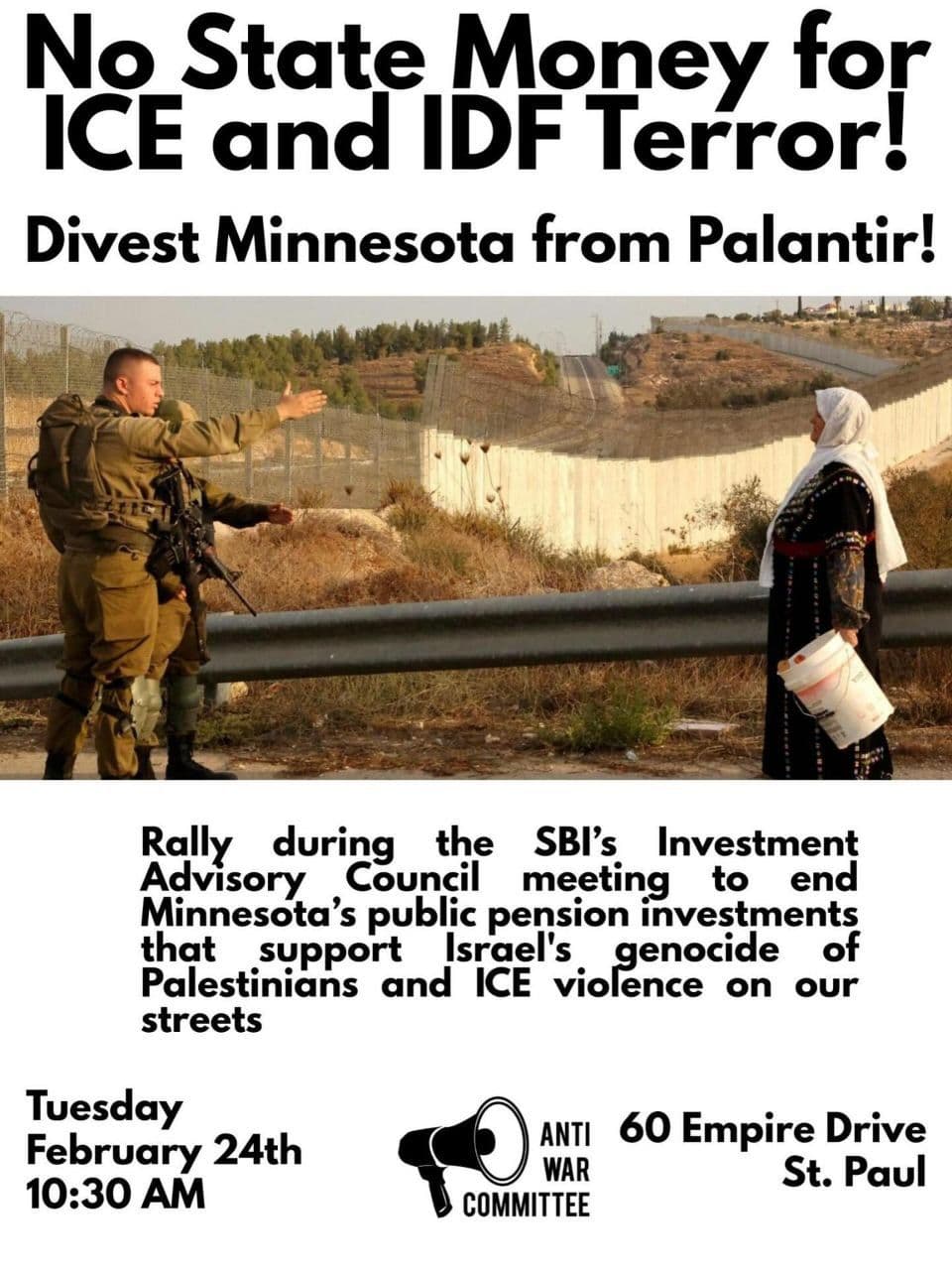 No State Money for ICE and IDF Terror!