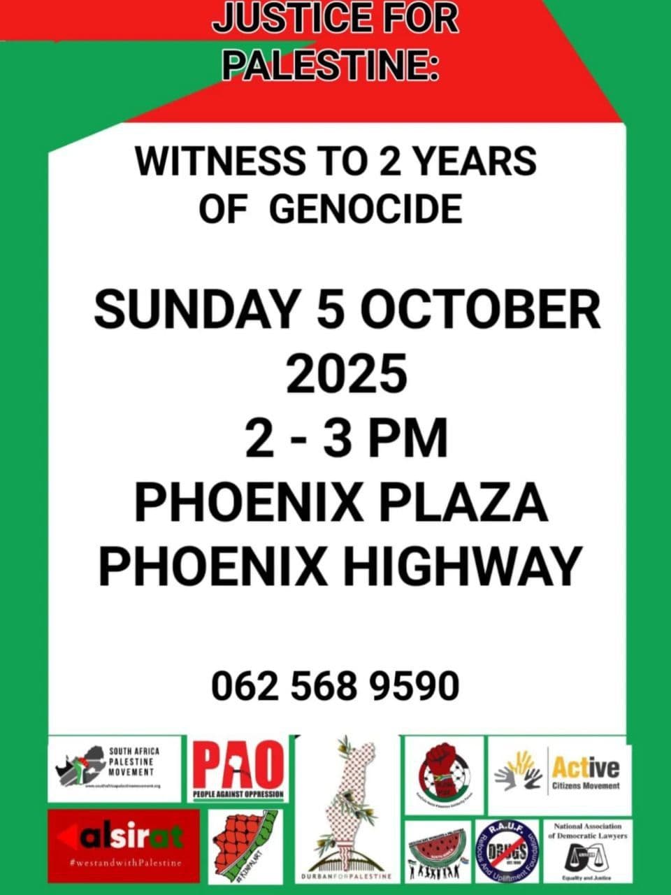 JUSTICE FOR PALESTINE: WITNESS TO 2 YEARS OF GENOCIDE
