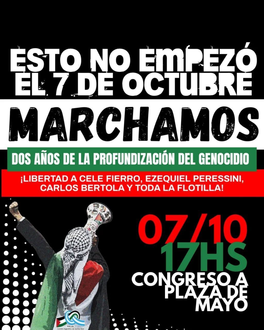 MARCHAMOS DOS AÑOS DE LA PROFUNDIZACIÓN DEL GENOCIDIO