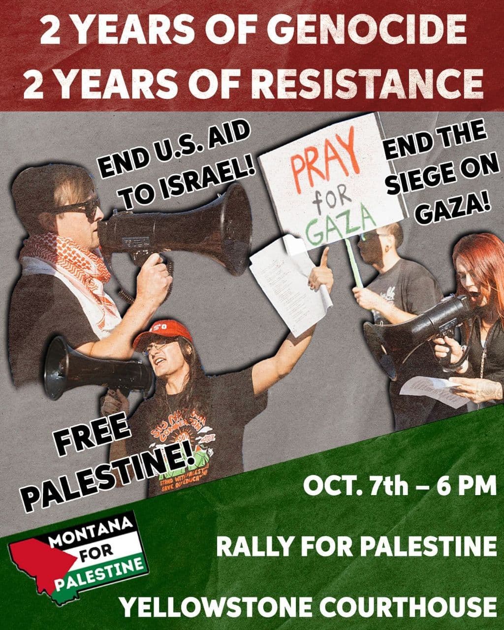 2 YEARS OF GENOCIDE 2 YEARS OF RESISTANCE