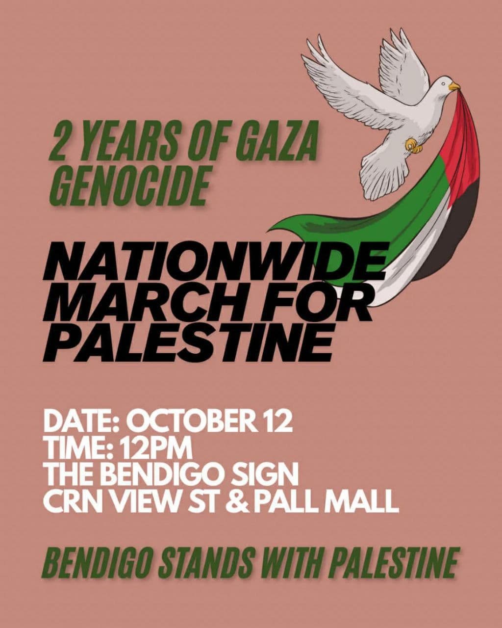 BENDIGO STANDS WITH PALESTINE