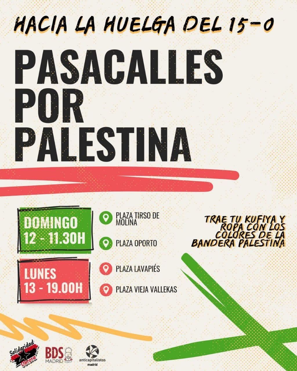 PASACALLES POR PALESTINA