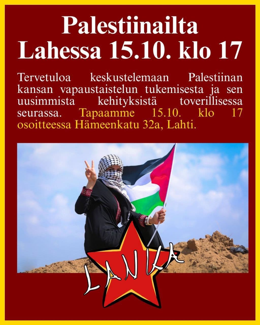 Palestinailta Lahessa
