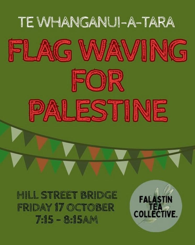 FLAG WAVING FOR PALESTINE