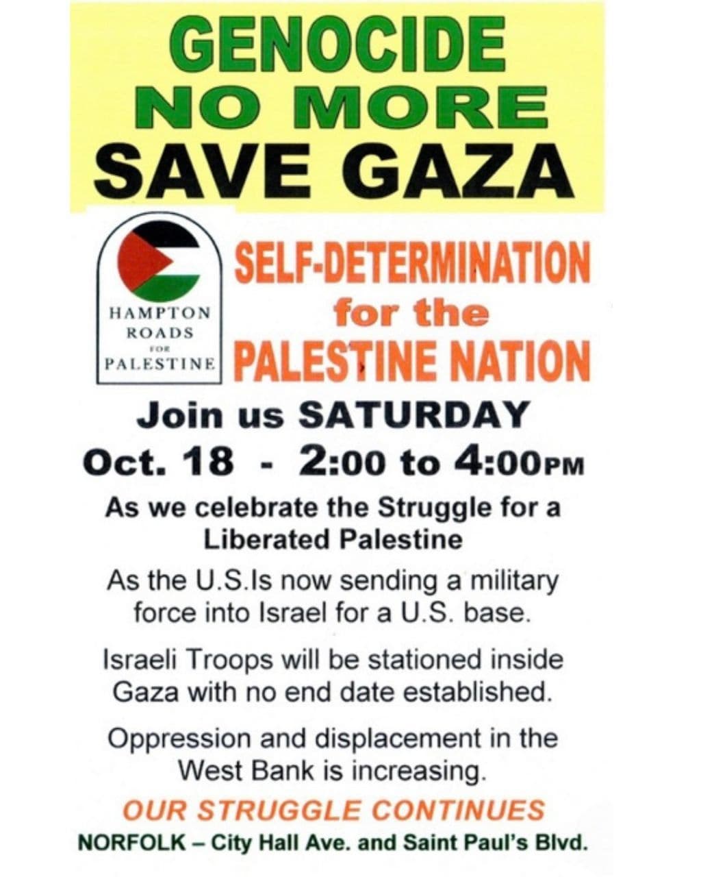 GENOCIDE NO MORE SAVE GAZA