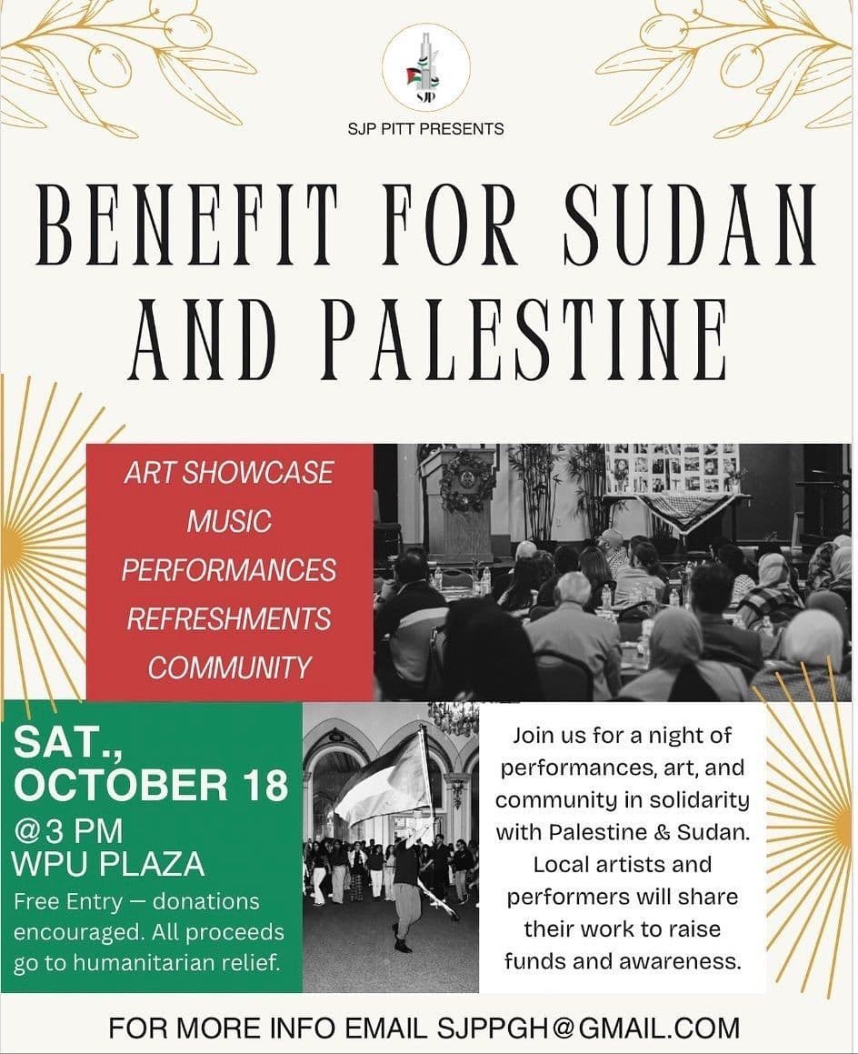 BENEFIT FOR SUDAN AND PALESTINE