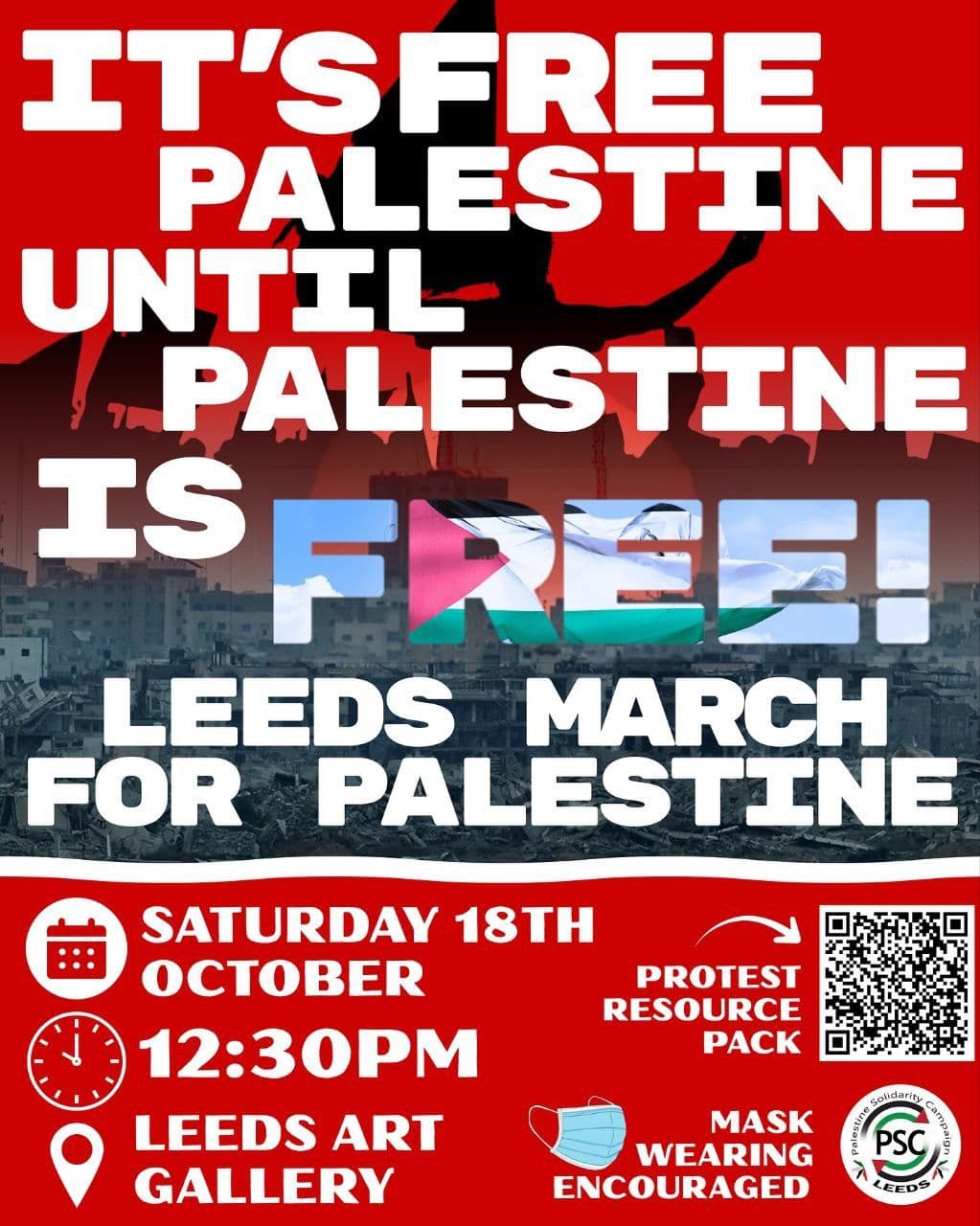 IT'S FREE PALESTINE UNTIL PALESTINE IS FREE!