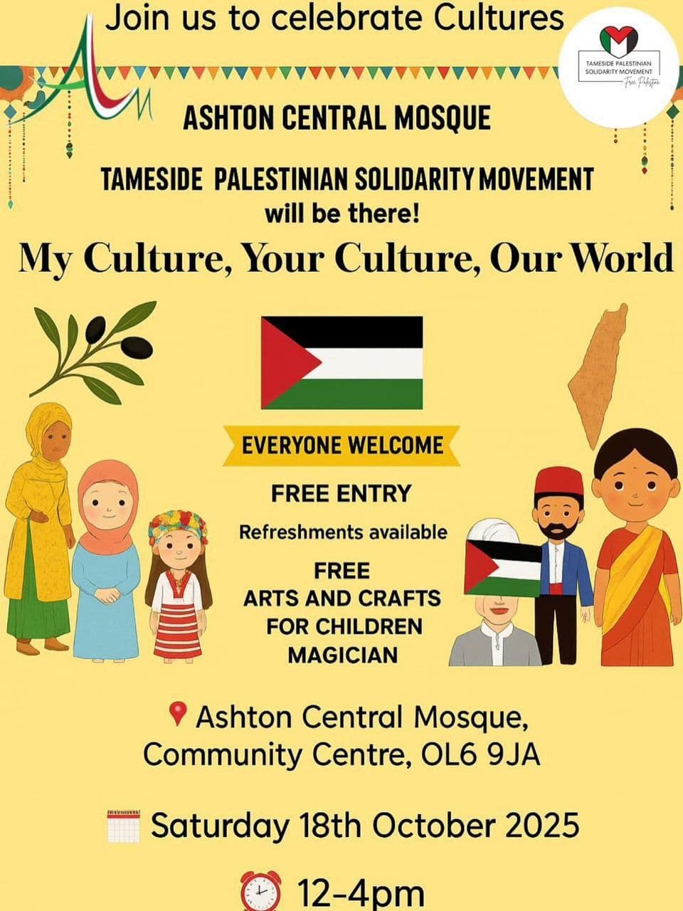STAND WITH PALESTINE — CELEBRATE OUR CULTURES!