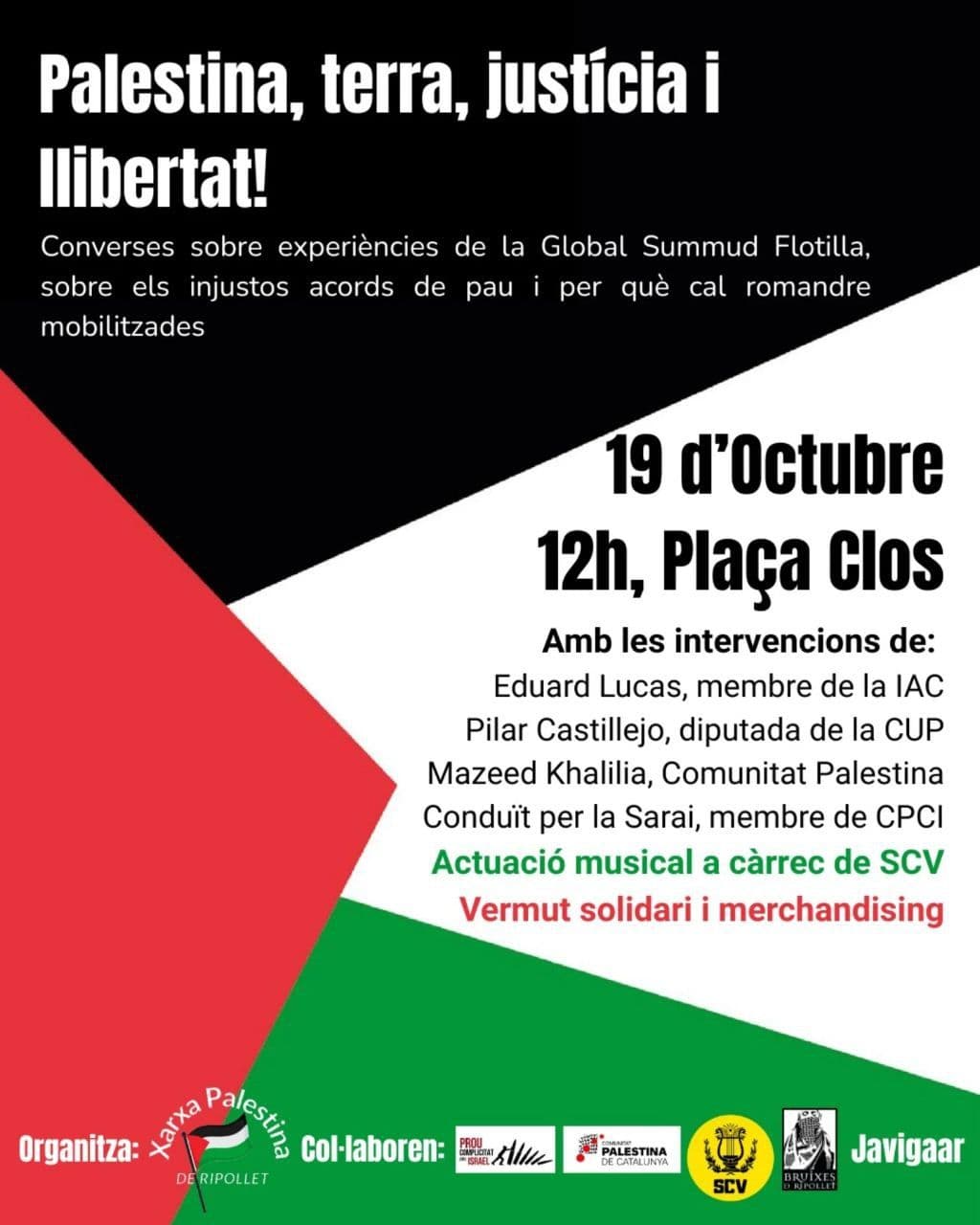 Palestina, terra, justicia i libertat!