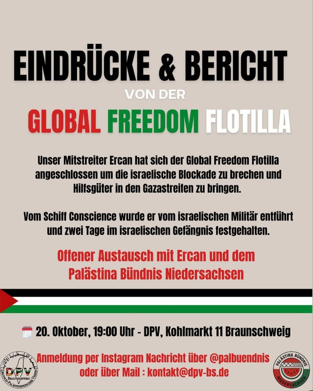 EINDRÜCKE & BERICHT VON DER GLOBAL FREEDOM FLOTILLA