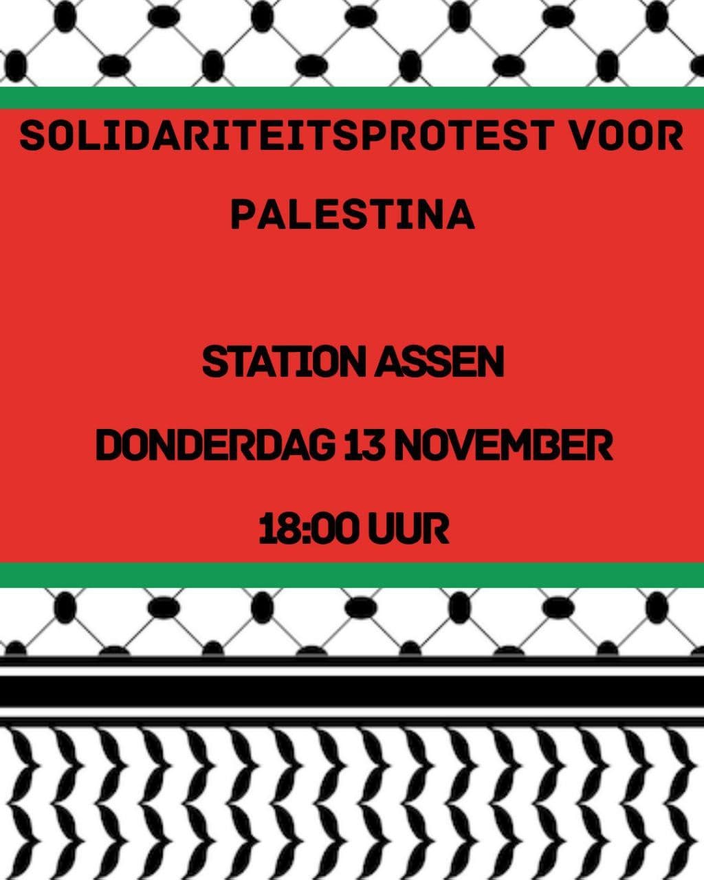 SOLIDARITEITSPROTEST VOOR PALESTINA