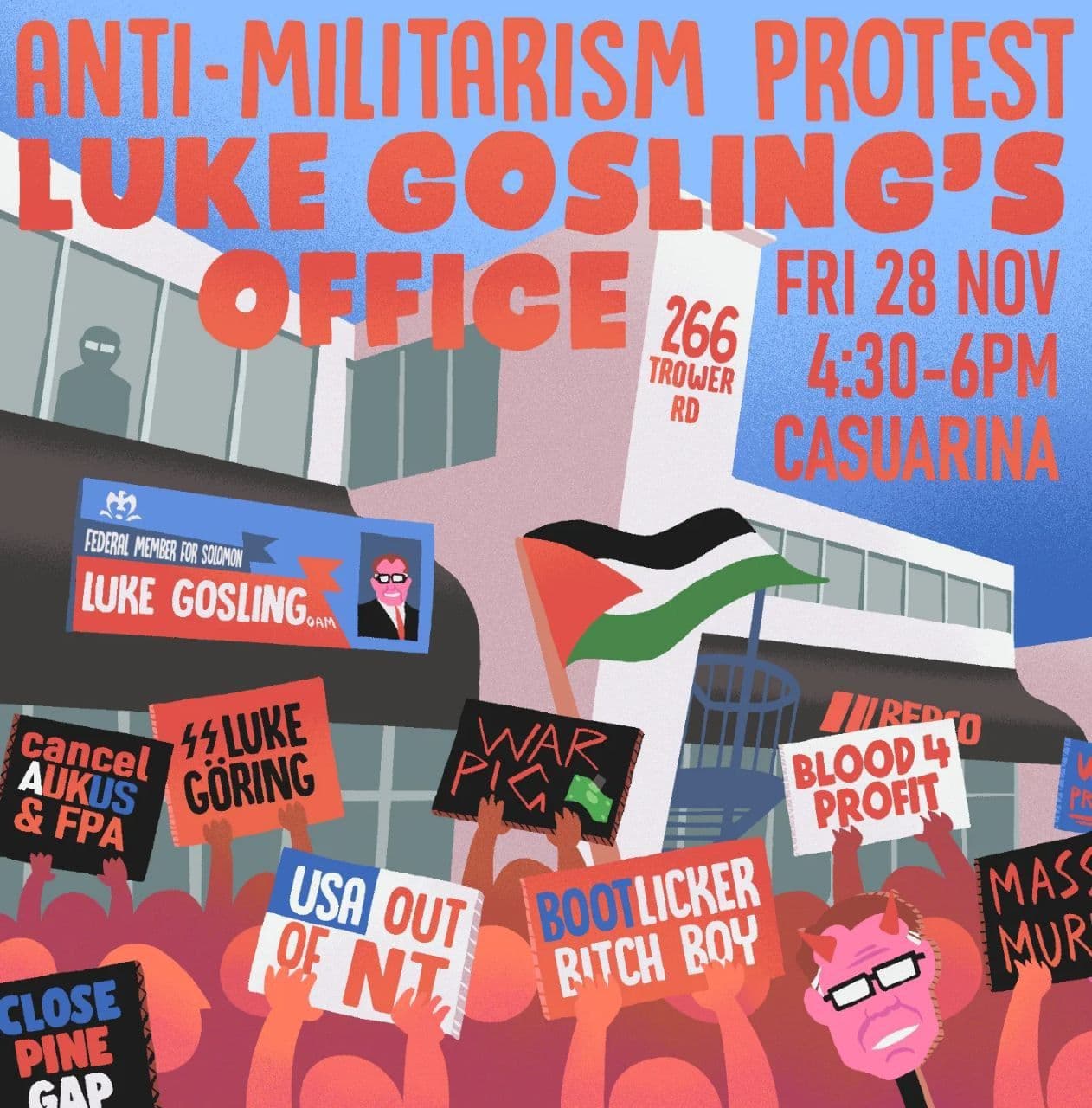 ANTI-MILITARISM PROTEST