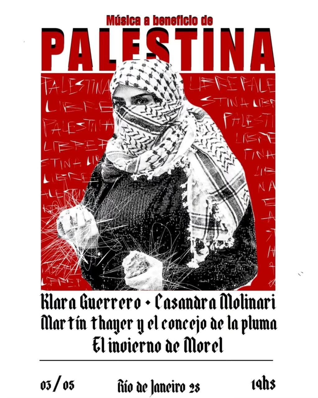 Música a beneficio de PALESTINA