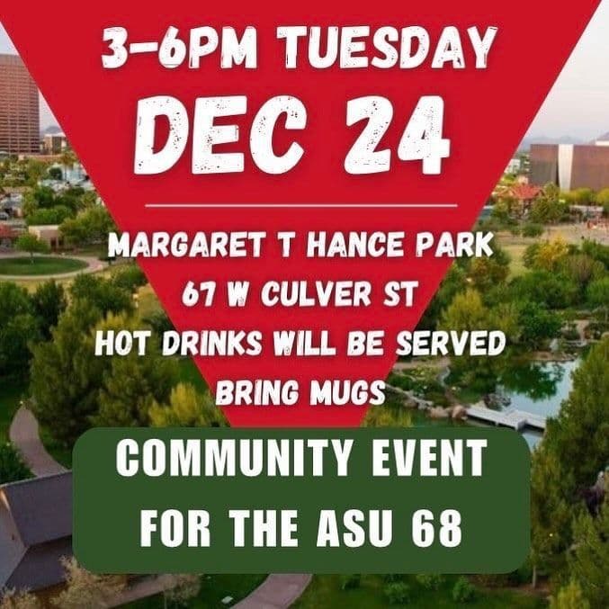 COMMUNITY EVENT FOR THE ASU 68 (24 DECEMBER)
