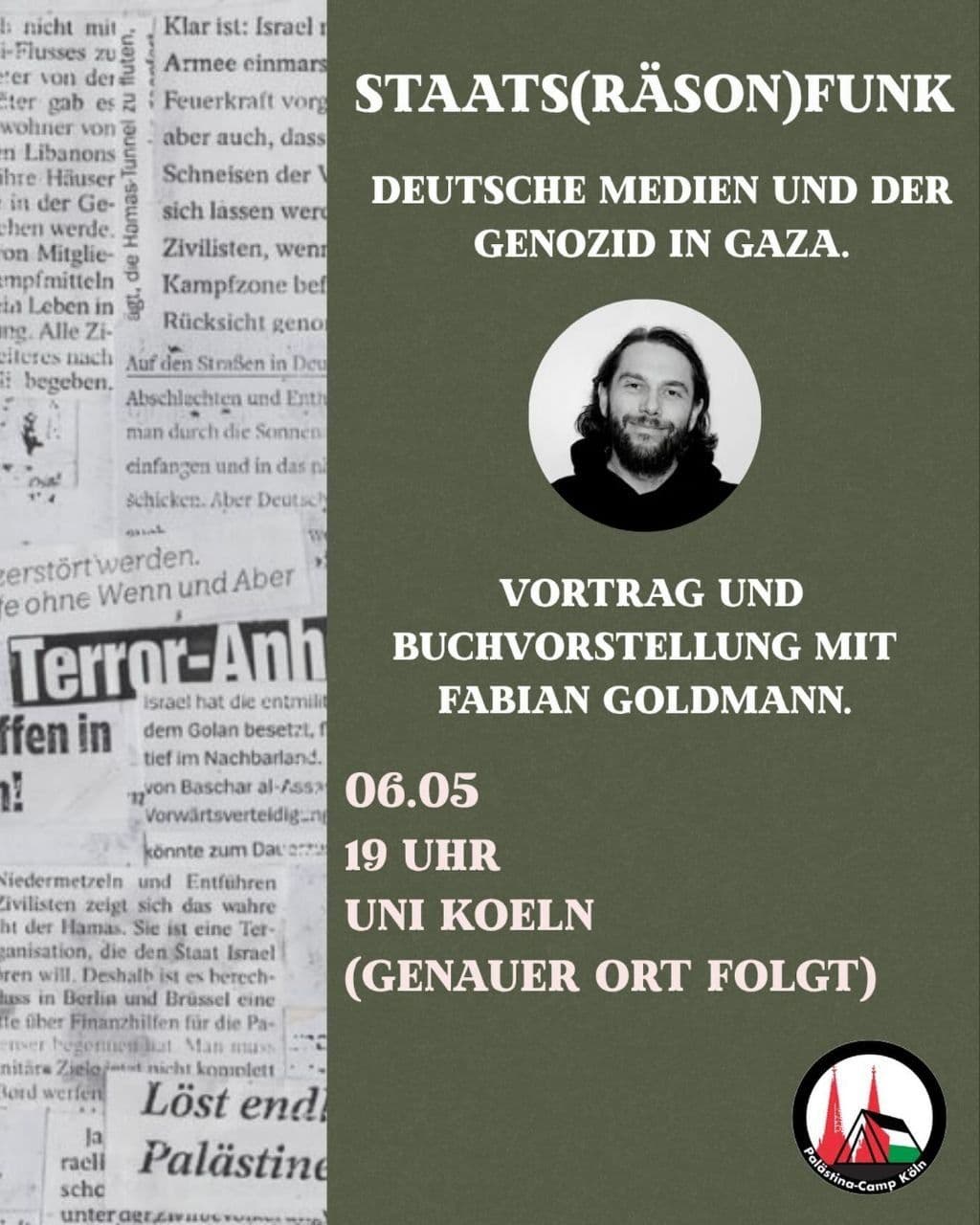 Vortrag & Buchvorstellung mit Fabian Goldmann 