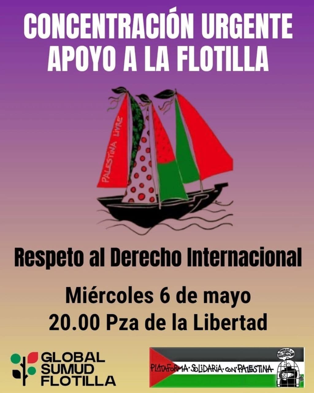 CONCENTRACIÓN URGENTE APOYO A LA FLOTILLA